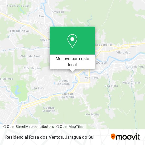 Residencial Rosa dos Ventos mapa