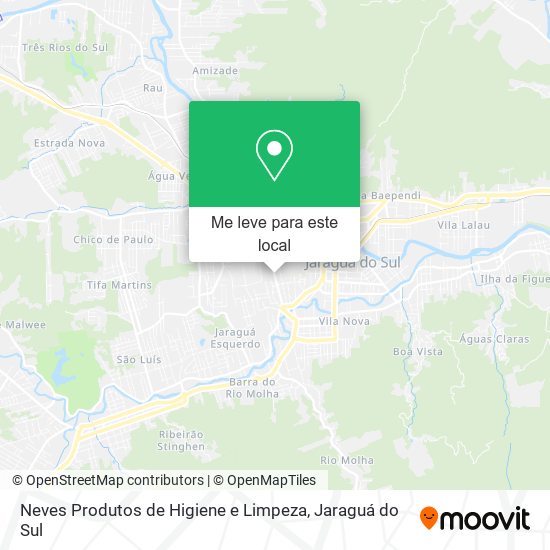 Neves Produtos de Higiene e Limpeza mapa