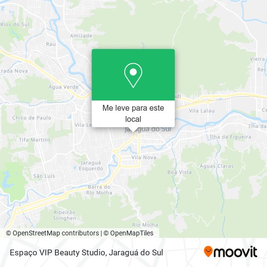 Espaço VIP Beauty Studio mapa