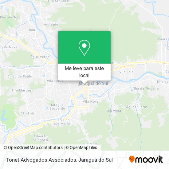 Tonet Advogados Associados mapa