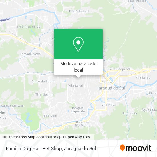 Familia Dog Hair Pet Shop mapa