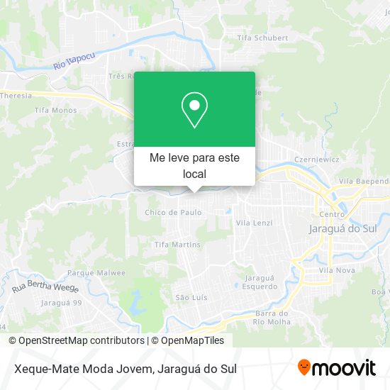 Xeque-Mate Moda Jovem mapa