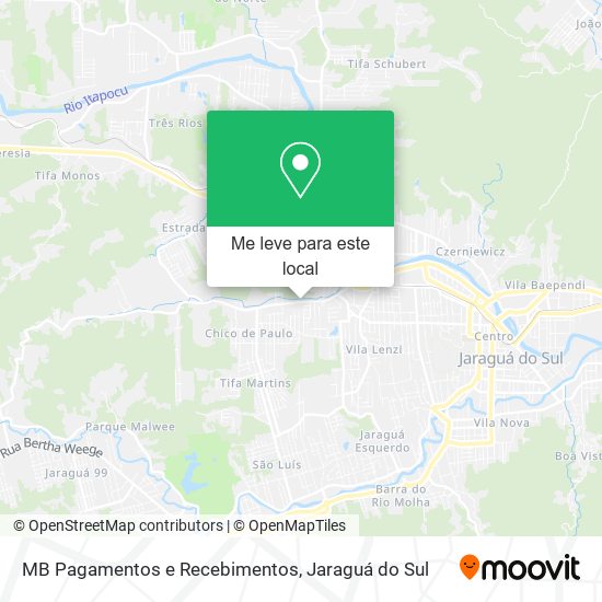 MB Pagamentos e Recebimentos mapa