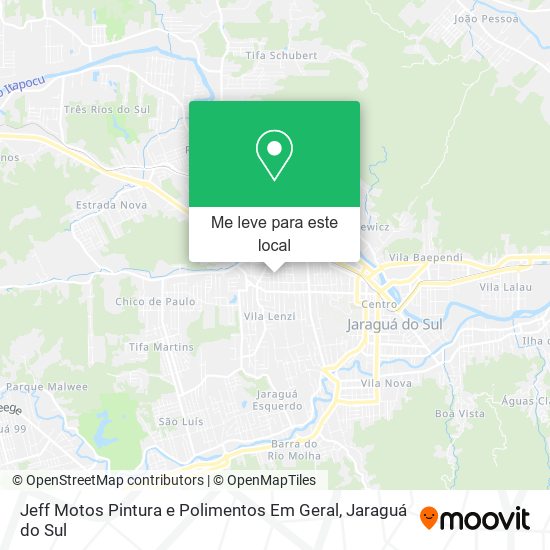 Jeff Motos Pintura e Polimentos Em Geral mapa