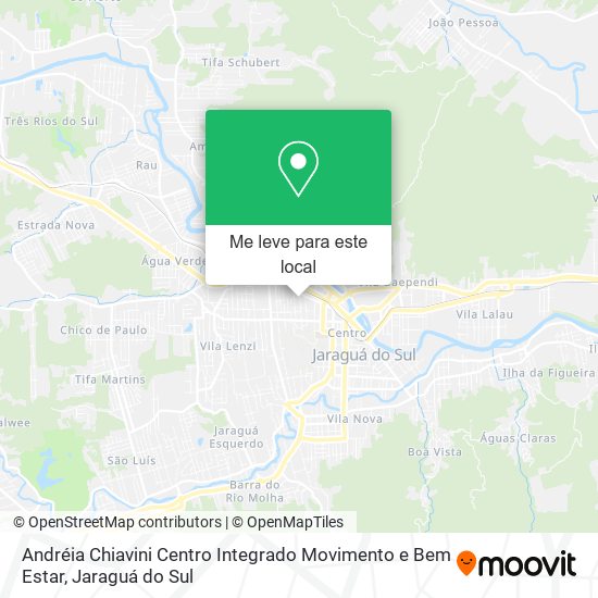 Andréia Chiavini Centro Integrado Movimento e Bem Estar mapa