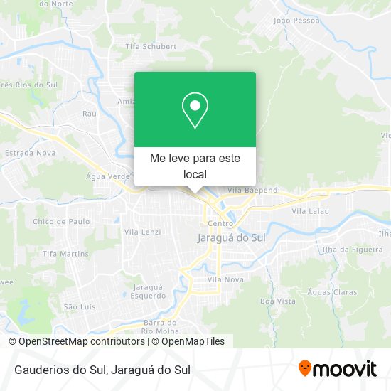 Gauderios do Sul mapa