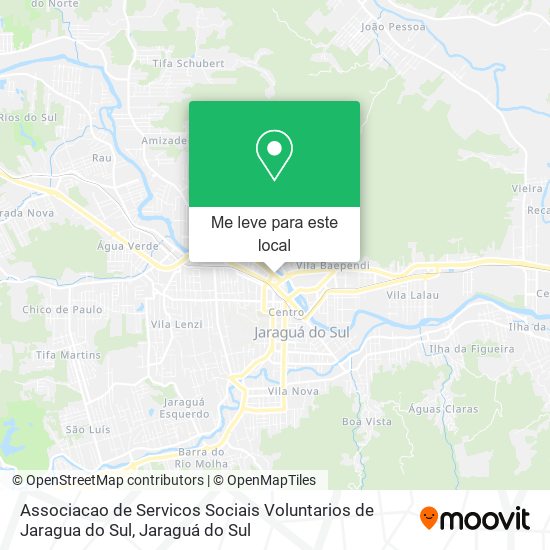 Associacao de Servicos Sociais Voluntarios de Jaragua do Sul mapa