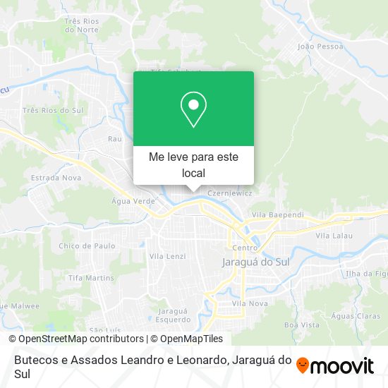 Butecos e Assados Leandro e Leonardo mapa