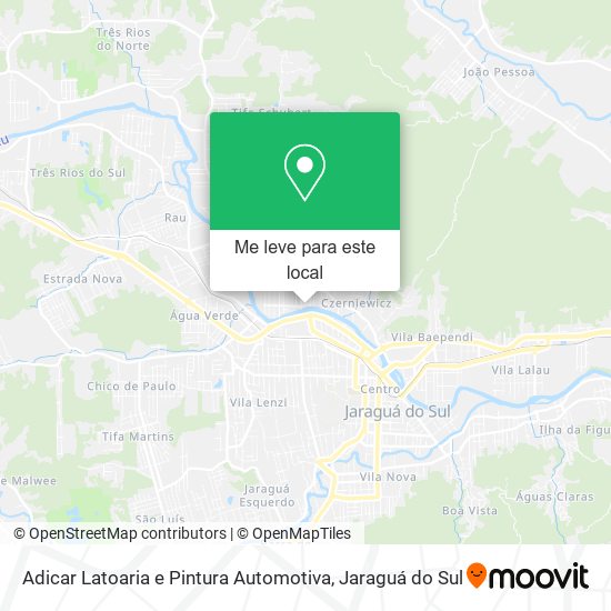 Adicar Latoaria e Pintura Automotiva mapa