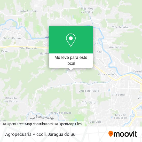 Agropecuária Piccoli mapa