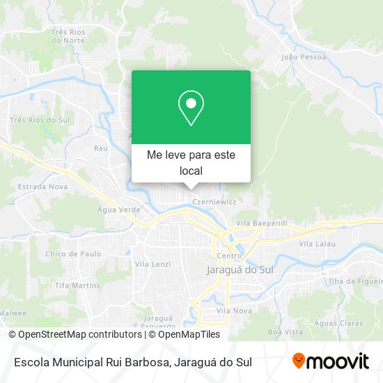 Escola Municipal Rui Barbosa mapa