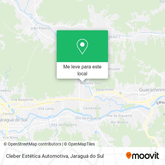 Cleber Estética Automotiva mapa