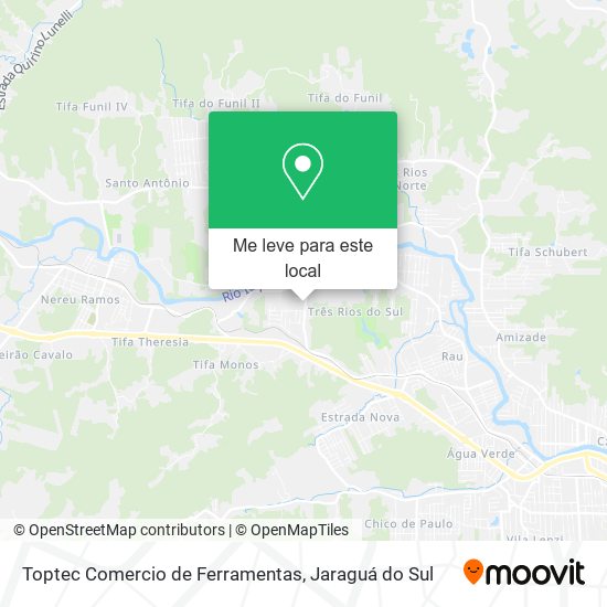 Toptec Comercio de Ferramentas mapa