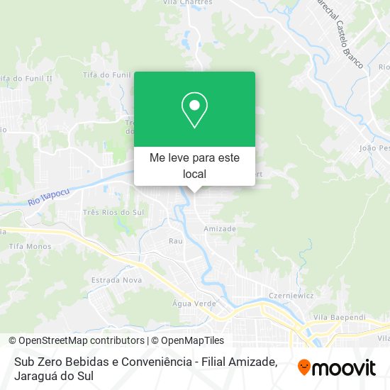 Sub Zero Bebidas e Conveniência - Filial Amizade mapa