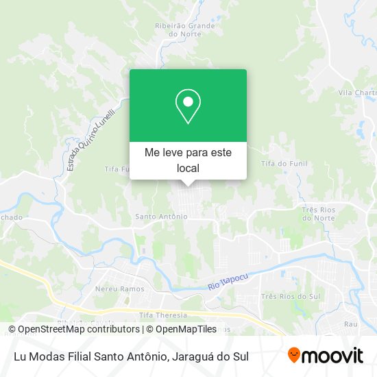 Lu Modas Filial Santo Antônio mapa