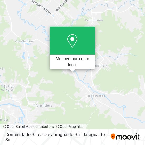 Comunidade São José Jaraguá do Sul mapa