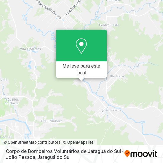 Corpo de Bombeiros Voluntários de Jaraguá do Sul - João Pessoa mapa