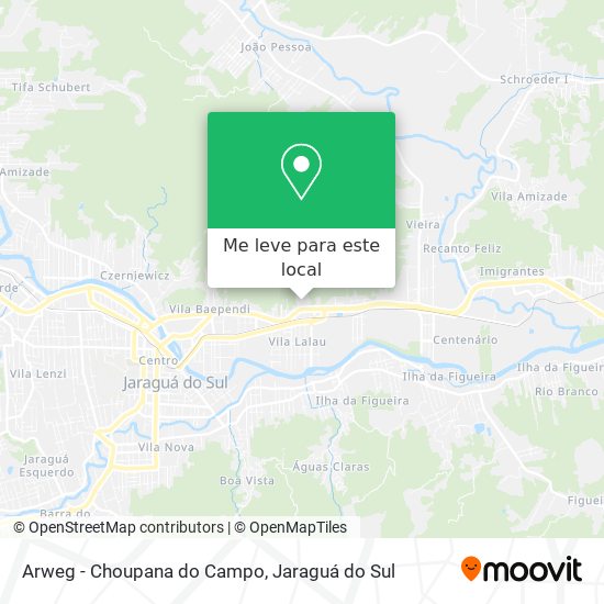 Arweg - Choupana do Campo mapa
