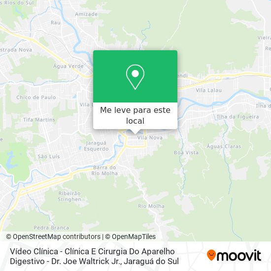 Vídeo Clínica - Clínica E Cirurgia Do Aparelho Digestivo - Dr. Joe Waltrick Jr. mapa