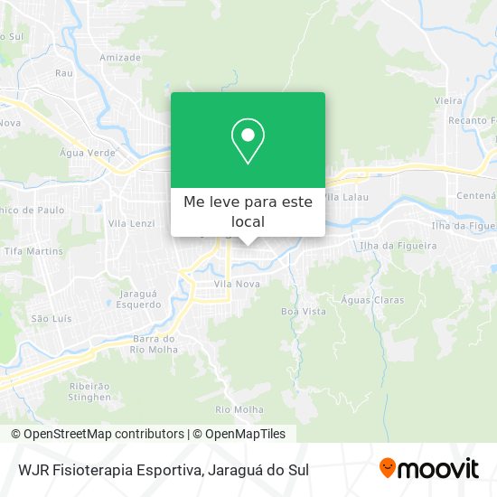 WJR Fisioterapia Esportiva mapa