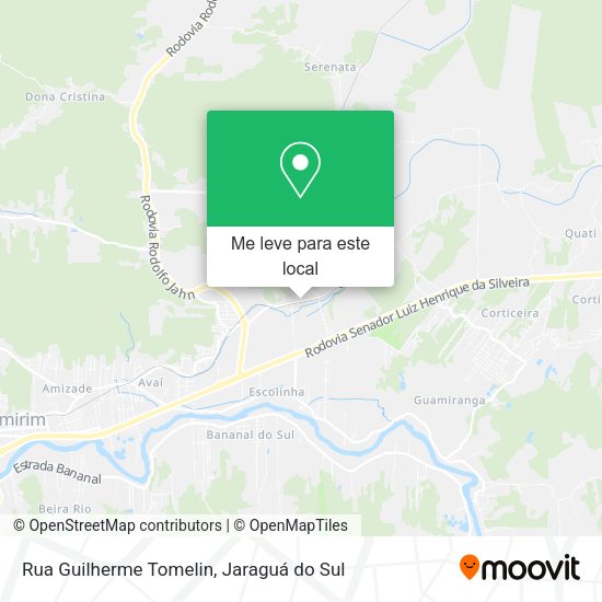 Rua Guilherme Tomelin mapa