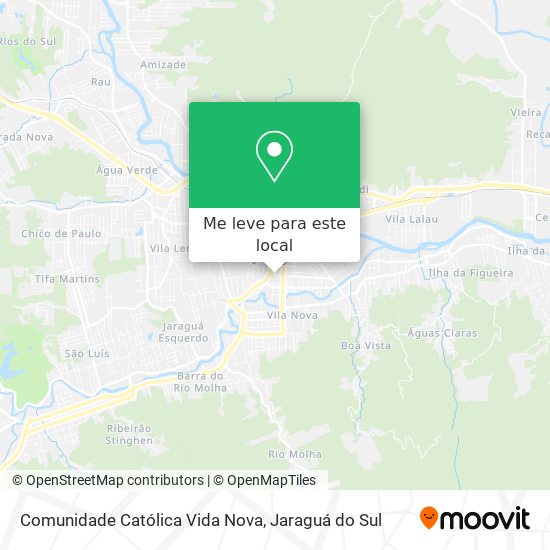 Comunidade Católica Vida Nova mapa