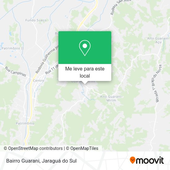 Bairro Guarani mapa