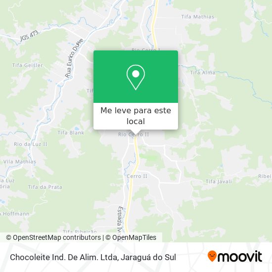 Chocoleite Ind. De Alim. Ltda mapa