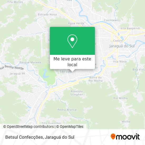 Betsul Confecções mapa