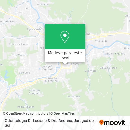 Odontologia Dr Luciano & Dra Andreia mapa