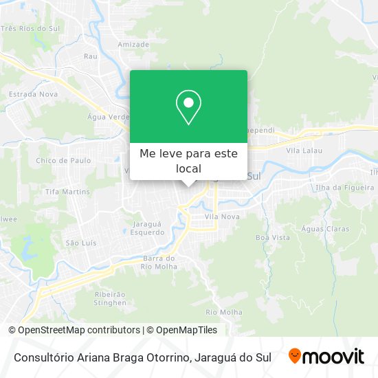 Consultório Ariana Braga Otorrino mapa