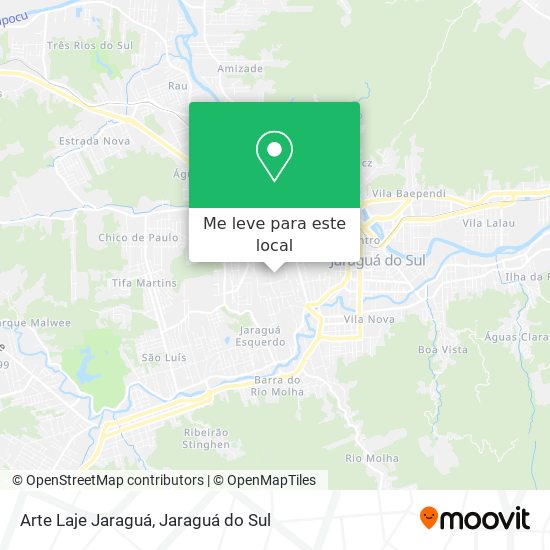 Arte Laje Jaraguá mapa