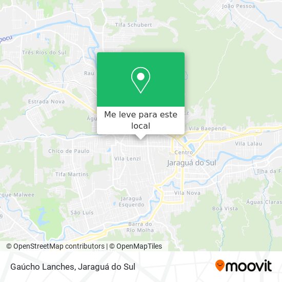 Gaúcho Lanches mapa