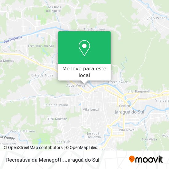 Recreativa da Menegotti mapa