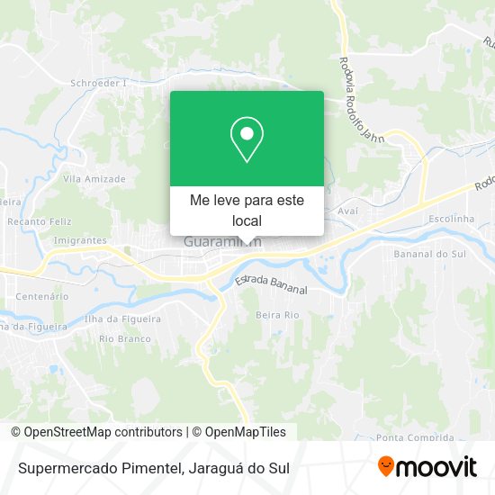 Supermercado Pimentel mapa