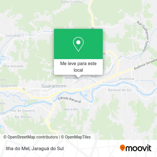 Ilha do Mel mapa