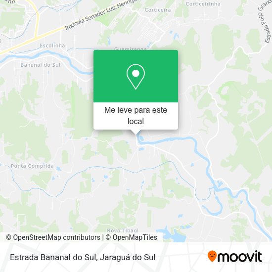 Estrada Bananal do Sul mapa