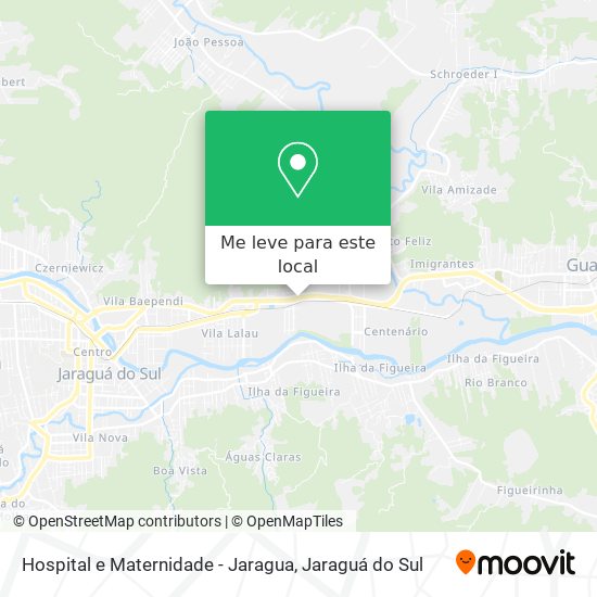 Hospital e Maternidade - Jaragua mapa