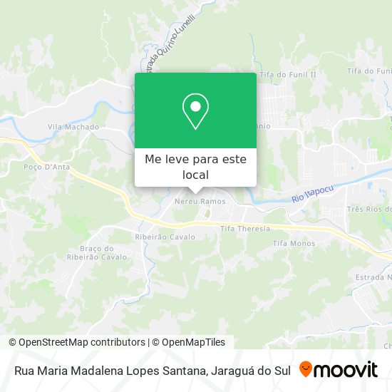 Rua Maria Madalena Lopes Santana mapa