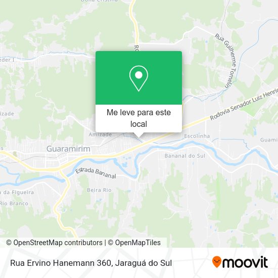 Rua Ervino Hanemann 360 mapa
