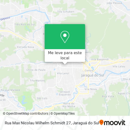 Rua Max Nicolau Wilhelm Schmidt 27 mapa