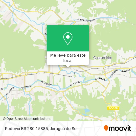 Rodovia BR 280 15885 mapa