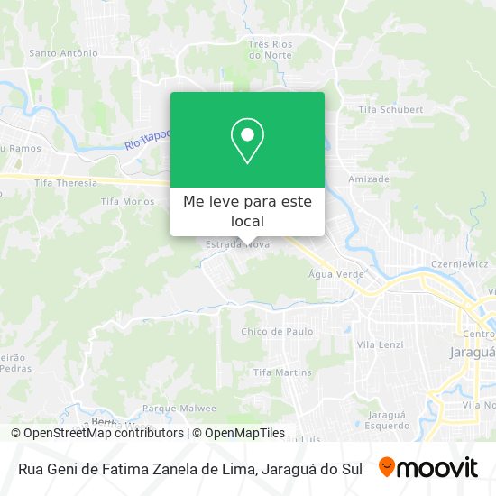 Rua Geni de Fatima Zanela de Lima mapa