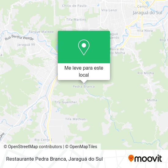 Restaurante Pedra Branca mapa