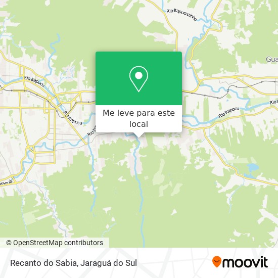 Recanto do Sabia mapa