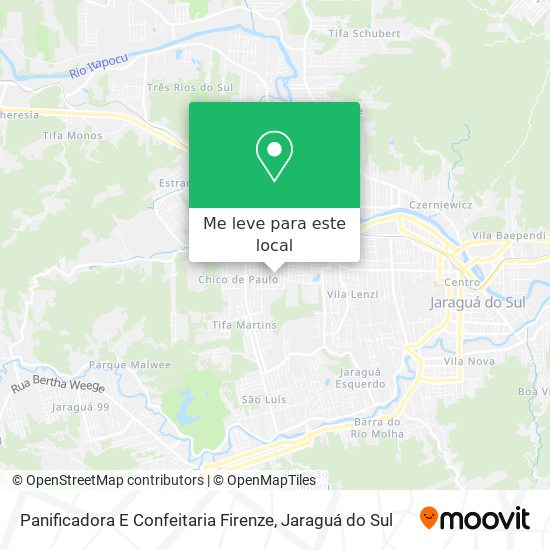 Panificadora E Confeitaria Firenze mapa
