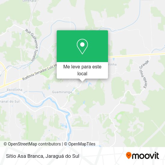 Sítio Asa Branca mapa