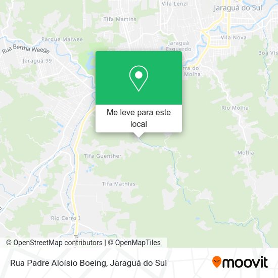 Rua Padre Aloísio Boeing mapa