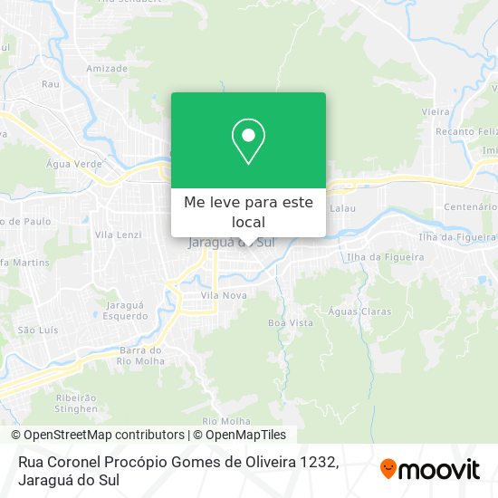 Rua Coronel Procópio Gomes de Oliveira 1232 mapa