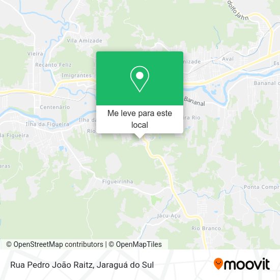 Rua Pedro João Raitz mapa